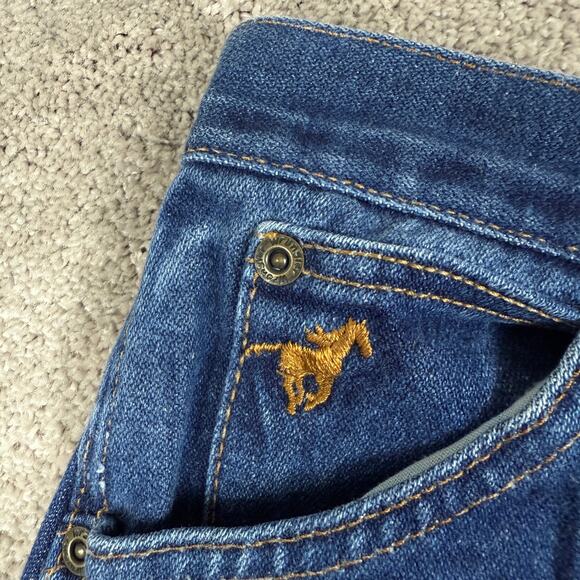 Vtg Wrangler Misses Jeans Size 16 High Rise USA 70s Western Retro Prairie - Picture 4 of 7